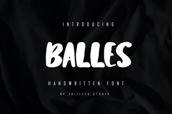 Balles Font for Handmade and Commercial Craft Projects