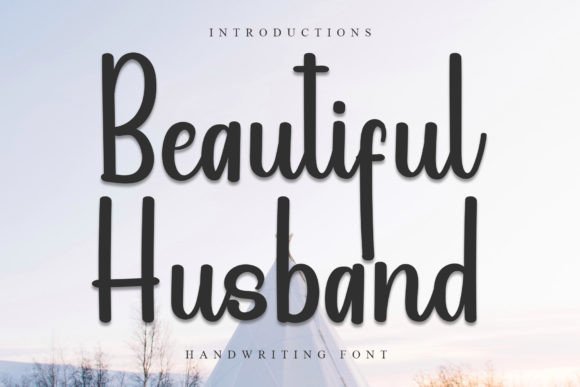 Beautiful Husband Font for Handmade Creations