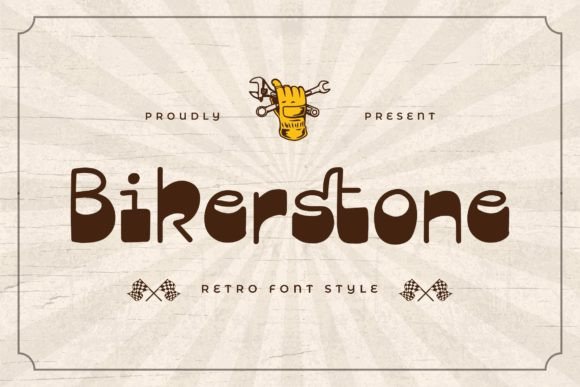 Bikerstone: A Retro Font for Editorial Design