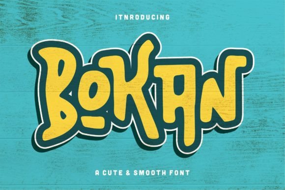 Bokan: A Playful Display Font for Editorial Design