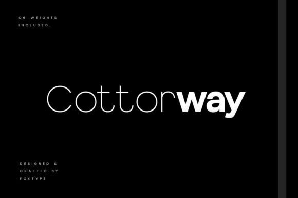 Cotterway Font for Modern Campaign Design