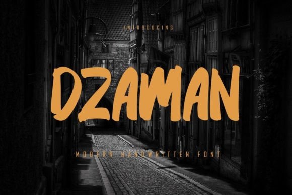 Dzaman: A Bold Display Font for Editorial Design