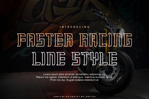 Faster Racing Line: The Bold Font That Boosts Campaign Impact