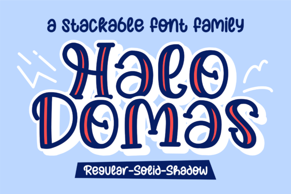 Halo Domas: A Playful Display Font for Creative Campaigns