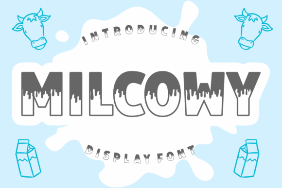Milcowy: A Playful Display Font for Branding Projects