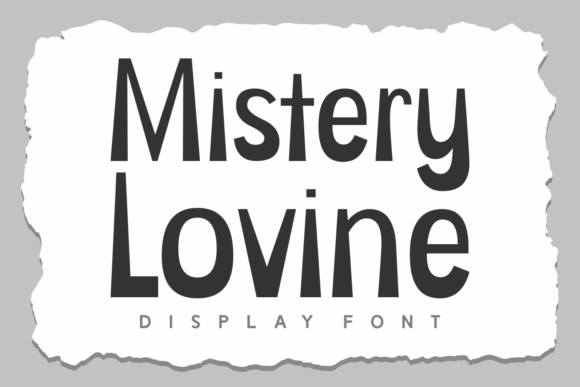Mistery Lovine: A Display Font for Modern Editorial Design