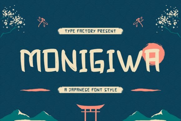 Monigiwa: A Japanese-Inspired Font for Eye-Catching Campaigns