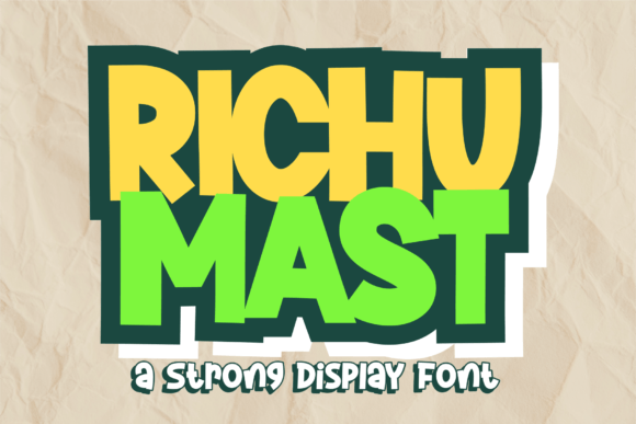 Richu Mast: A Playful Display Font for Digital Creativity