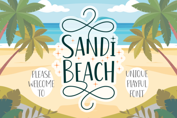 Sandi Beach Font for Editorial Design