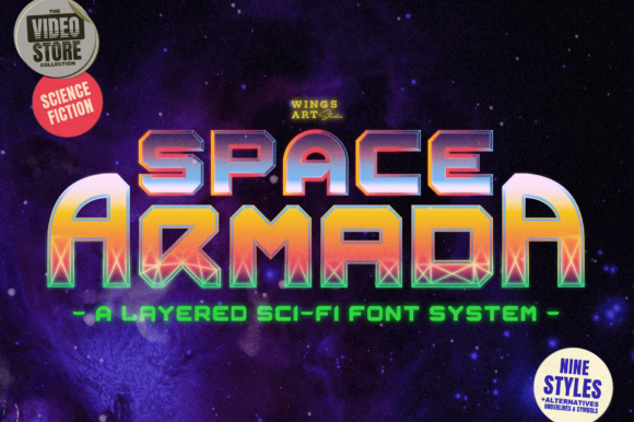 Space Armada Font for Out of This World Designs