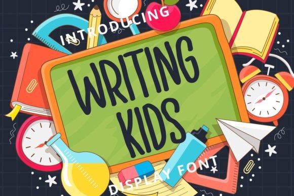 Writing Kids: A Handwritten Display Font for Digital Creativity